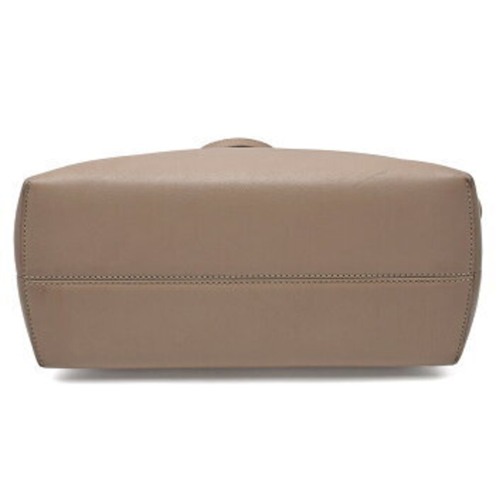 Fendi Boston Shoulder Way By Gray Bag Handbag Leather Beige the Tan - Picture 5 of 6